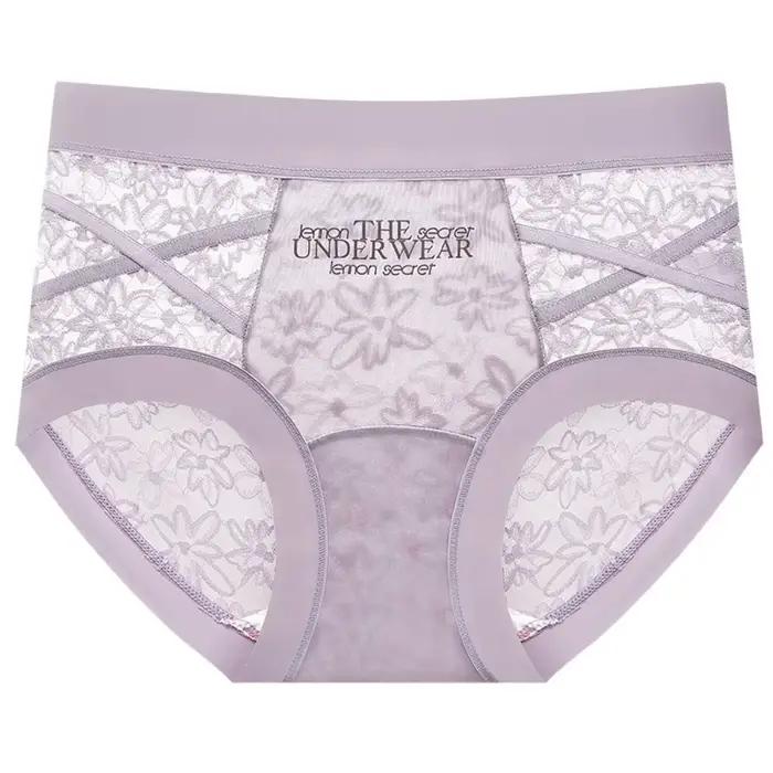 Culottes en dentelle style français, transparentes en maille, en satin de soie, patchwork, taille ba