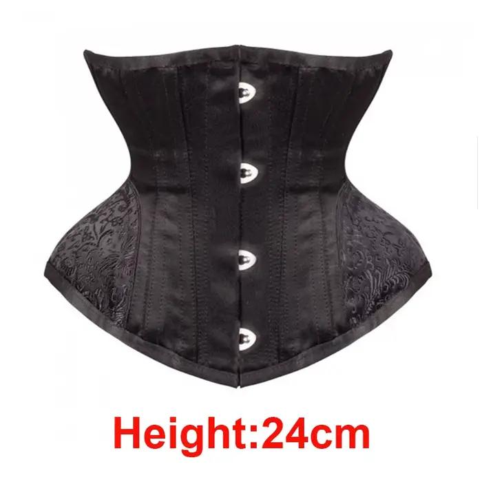 Corset court en forme de sablier pour femmes, Bustiers et Corsets gothiques Sexy, sous le buste, ent