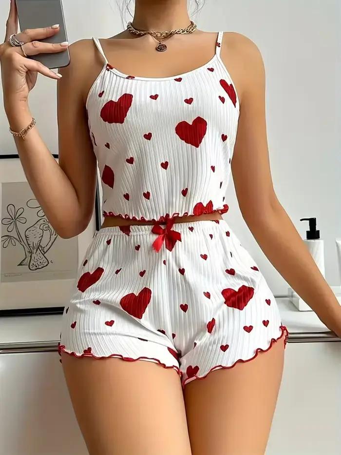 Ensemble pyjama pour femmes, 5 tailles au choix, S M L XL 2XL, bretelles, vêtements de nuit, gilet +