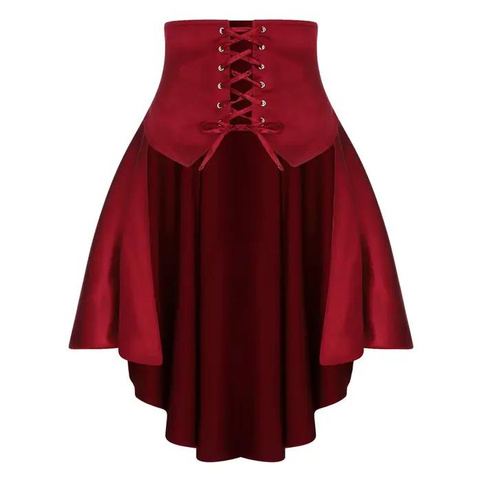 Femmes volants Pirate Corset jupe Costumes médiévale Renaissance Cosplay tenues gothique avant à lac