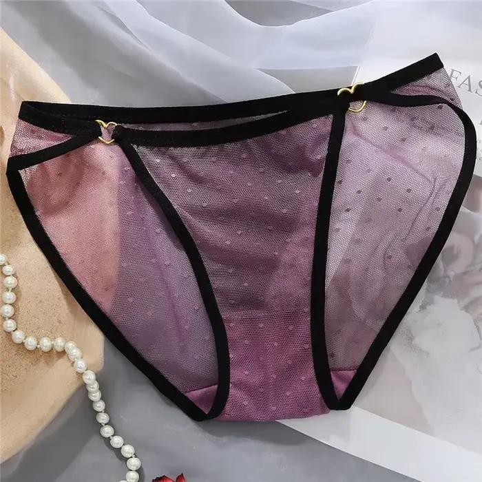 Femmes culottes Sexy sous-vêtements en dentelle femme culotte dentelle culotte maille florale Linger