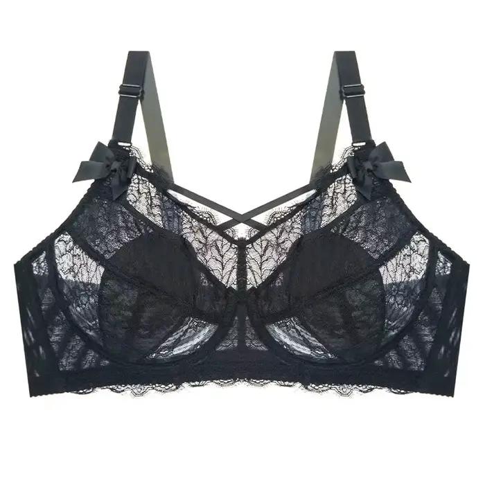 Ensemble de soutien-gorge minimiseur à armatures pour femme, couverture complète, mince, sexy, anti-