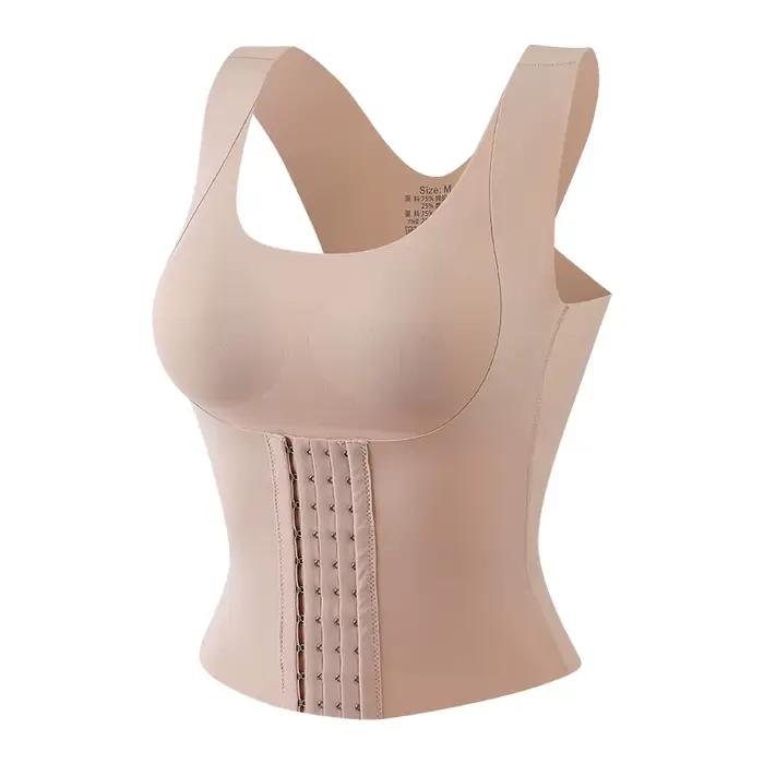 Soutien-gorge boutonné à la taille 3 en 1 pour femmes, modelant la taille, soutien-gorge accroché, s