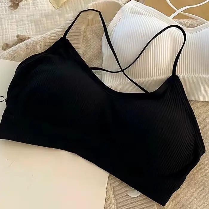 Femmes haut sangle croisée soutien-gorge de Sport mince Push Up Sport soutien-gorge Yoga gymnase hau