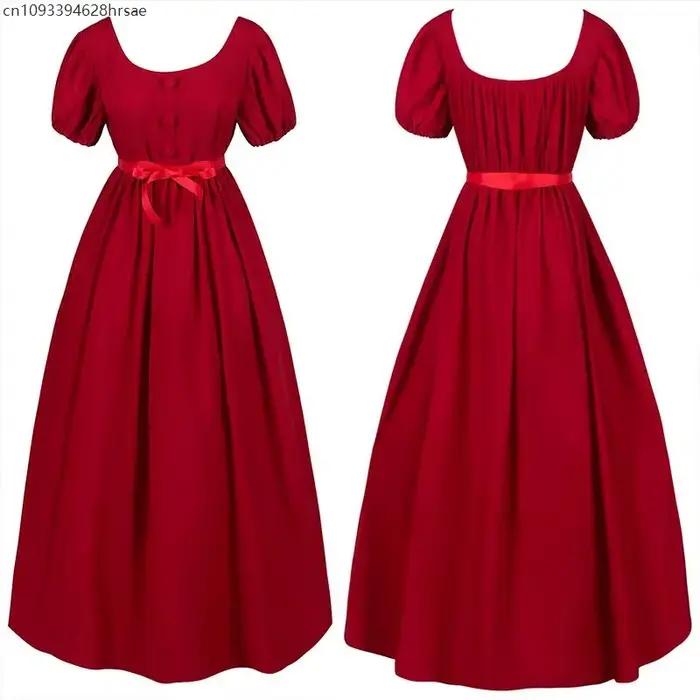 Robe Cosplay Empire pour femmes, robe d'halloween Regency Austen, Costume de soirée d'halloween, fêt
