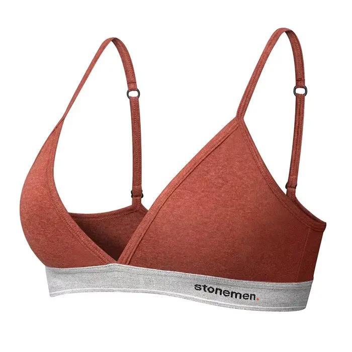 Soutien-gorge de sport sexy à coupe triangulaire française pour les petits seins, rassemble et préve
