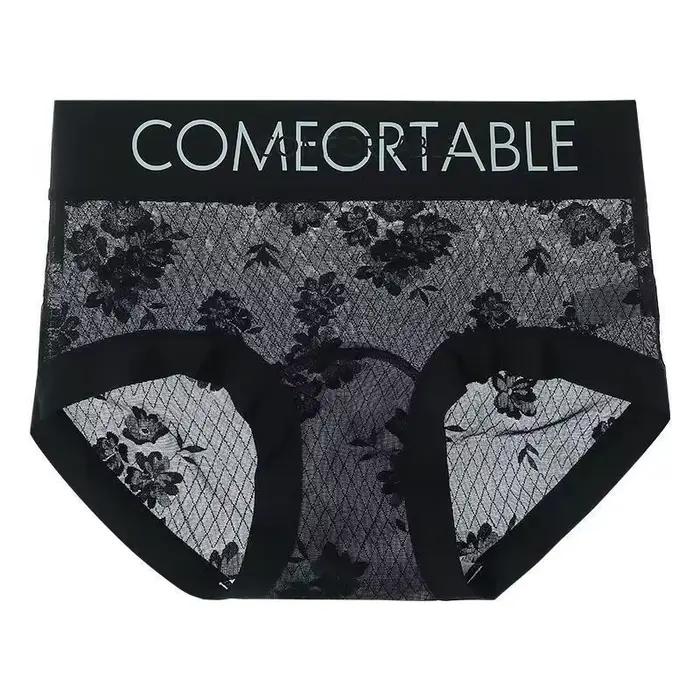 Culotte en dentelle sans couture pour femmes, Alphabet, mode, levage des hanches, légèrement resserr