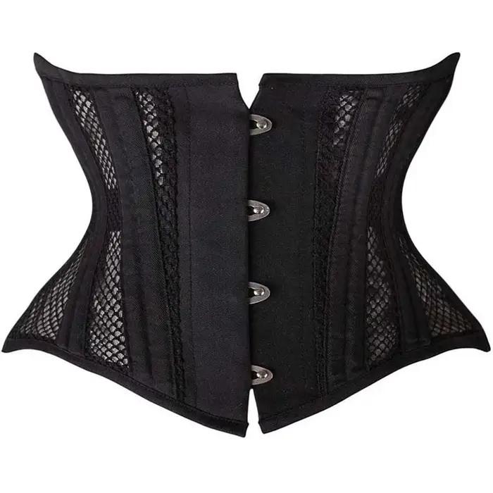 Corset gothique court pour torse, sous le buste, gaine amincissante pour le ventre, sablier, entraîn