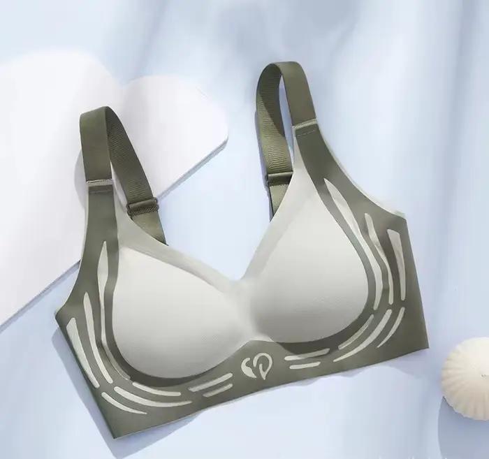 Soutien-gorge de sport pour femme anti-affaissement, ajustable, pour petites poitrines, motif cœur, 