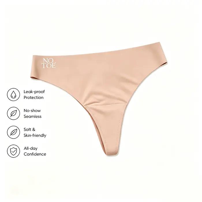 Culottes menstruelles sans couture noires et couleur chair pour femmes – invisibles sous les vêtemen