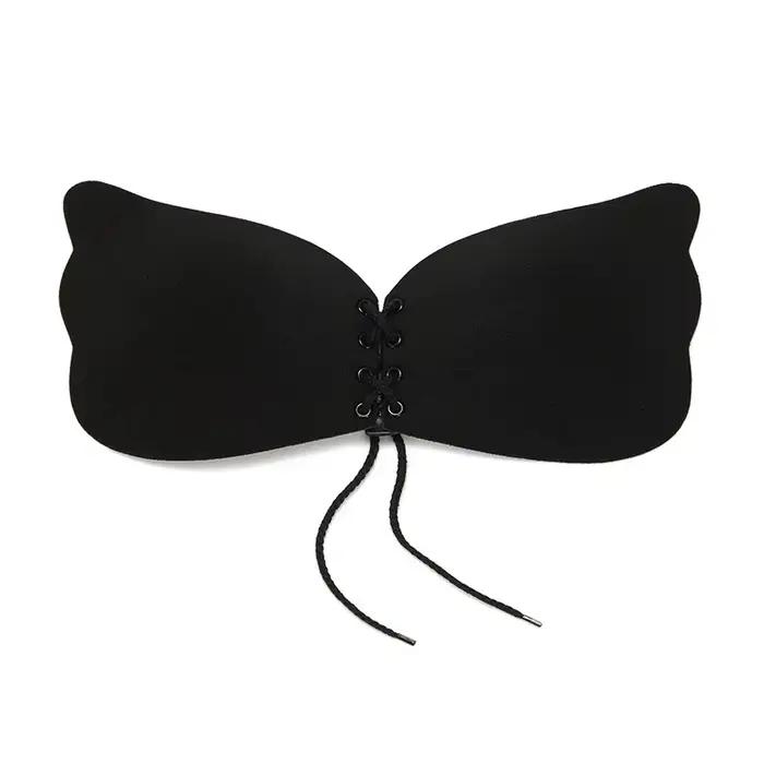 Bande de soutien-gorge en silicone réglable, soutien-gorge push-up, respirant, adhésif, coussretours