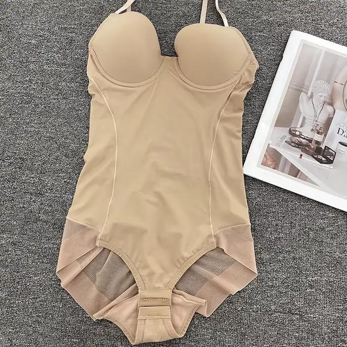 Naisstoo ženy tvarovacie body na kontrolu brucha bezšvové tvarovanie tela tangá kombinácia podprsenka