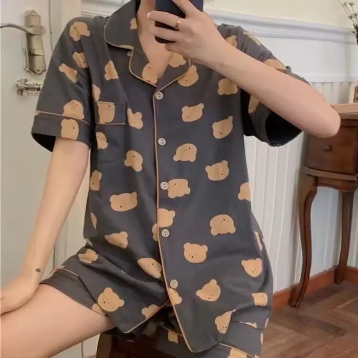 Dámske pyžamo s roztomilým medvedíkom
