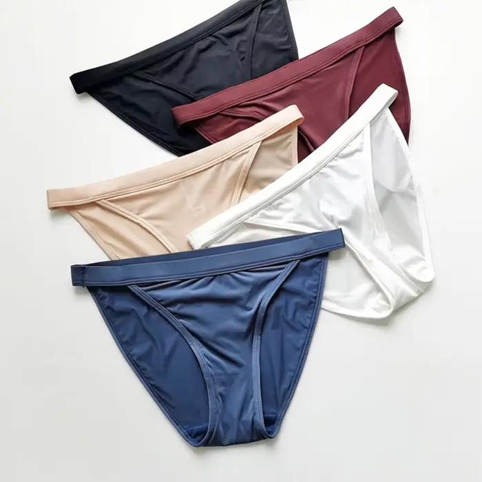 Ice InjSexy-Culotte taille basse respirante pour femme, sous-vêtement en coton, sans couture, doux, tanga