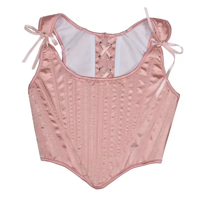 Bustier Overbust vykostený Renesancia pre ženy, korzet Y