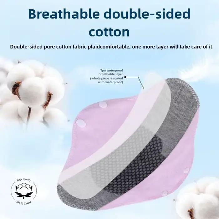 Ensemble de couches réutilisables pour adultes, culottes lavables en coton, doublures de culottes, coussin d'hygiène féminine, période pour personnes âgées, prévient les fuites d'urine, 3/5 pièces