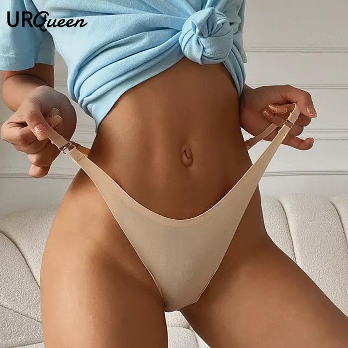 WarmSteps Sexy femme culottes glace soie solide sous-vêtements pour femme Lingerie sans couture culotte taille basse Bikinis caleçons slips XXL