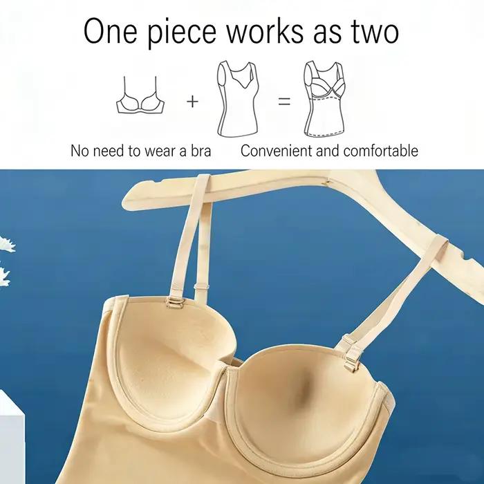 Tvarovacie body pre ženy so vstavanou podprsenkou