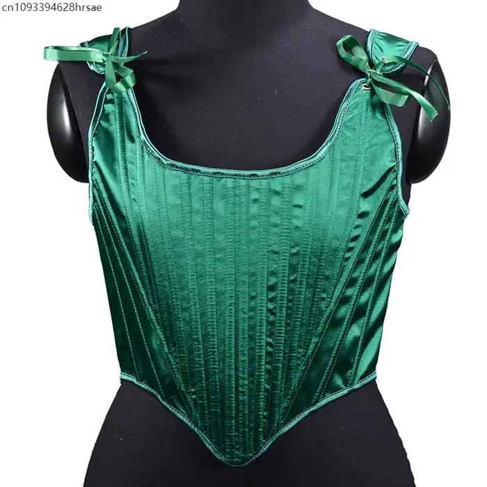 Nevyztužený korzet pre ženy v renesančnom štýle, bustier, vrchný korzet