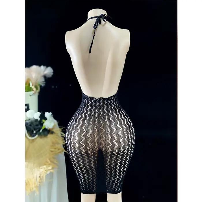 Robe de plage sexy en résille pour femme, extensible, transparente, sans manches, sans maillot de bain, mini-tenue de plage