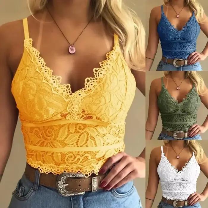 Kvetinová čipkovaná bralette push-up podprsenka pre ženy Sexy korzetová košieľka bez drôtov