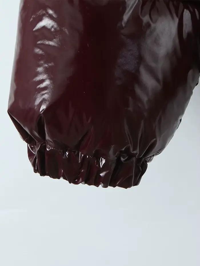 Veste en polyester pour femme, design streetwear hiver, à capuche, fermeture éclair, élégante pour sorties et journées tranquilles