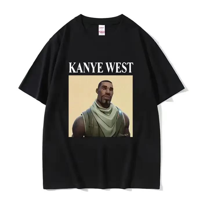 Vtipné Kanye West Meme Tričko pre mužov Vintage Hip Hop Rap Štýl