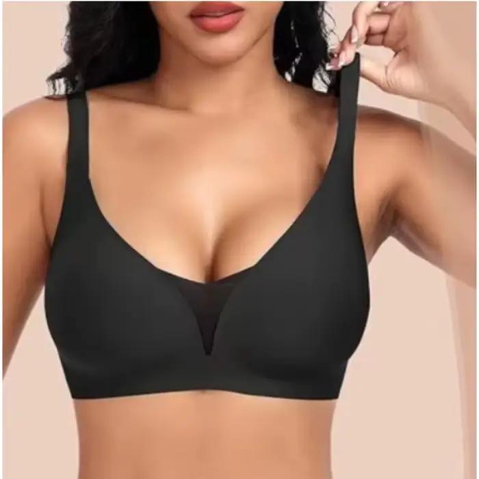 S-XL veľká veľkosť bezšvová krásna chrbát jednodielna dámska podprsenka s háčikom vzadu bez drôtikov push-up