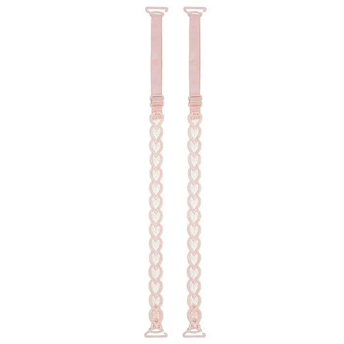 Nouvelles Bretelles de soutien-gorge amovibles en forme de cœur, en dentelle, antidérapantes, réglables, décoratives, de remplacement