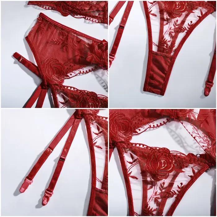 Zvodná čipková nočná bielizeň pre ženy, Valentínska sexy lingerie