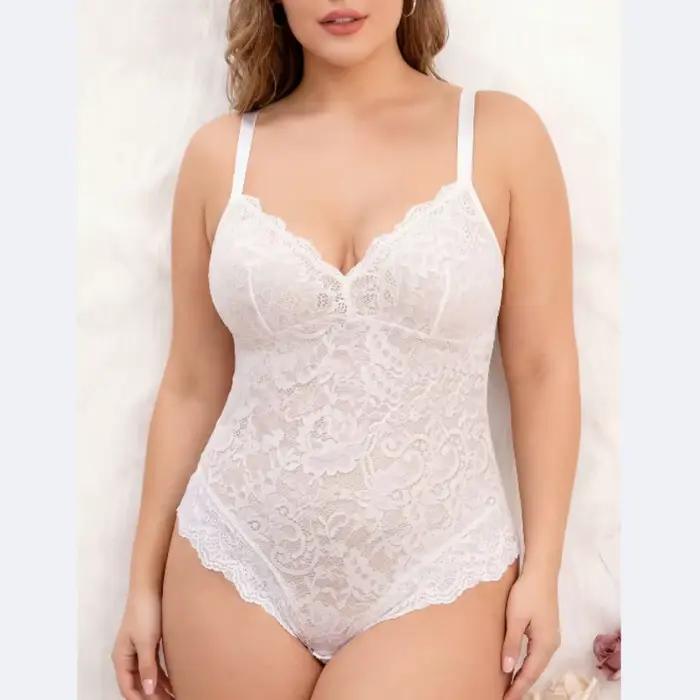 Lingerie veľkosti L, sexy čipkovaná kombinéza
