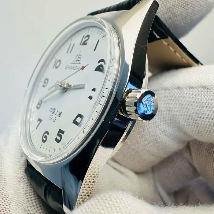 Hodinky Shanghai 7120 inšpirované vintage 36 mm - Mechanické náramkové