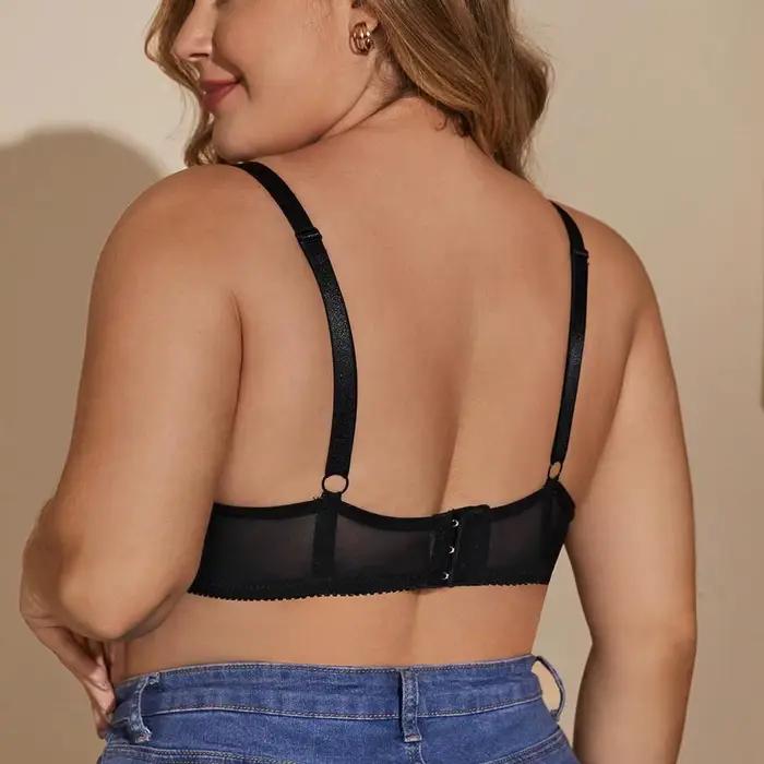 Beauwear femmes Lingerie grande taille soutien-gorge avec fil sans doublure mince soutien-gorge sans mousse 38C 38D 40C 40D 42C 42D 44C 44D-R209