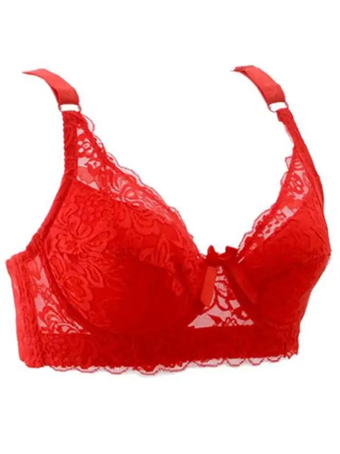 Soutien-gorge à armatures en dentelle fine pour femmes, bralette, soutien-gorge push-up, sous-vêtements, lingerie sexy, brassière brodée