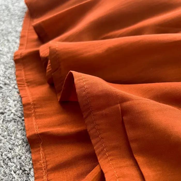 Elegantné vintage vyšívané gombíkové šaty do A-liniek Štýlové ležérne plážové prázdninové letné