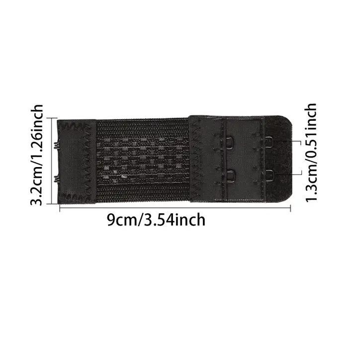 Extenseur de soutien-gorge élastique pour femme, sangle d'extension de soutien-gorge, extenseur de fermoir à crochet, ceinture réglable, sous-vêtements, 2 rangées, 5 pièces par ensemble