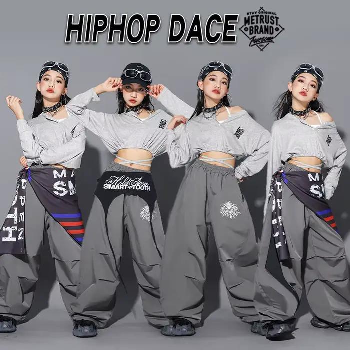 K-pop crop top s písmenami pre dievčatá