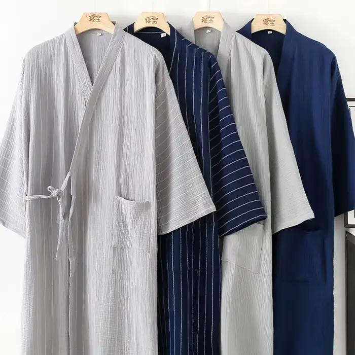 Tradičné japonské samurajské kimono z čistej bavlny pre mužov