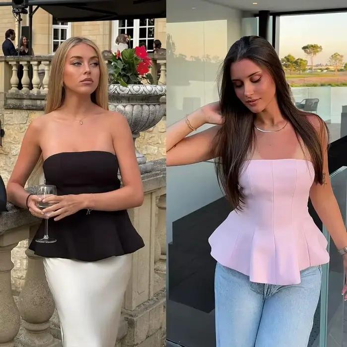 Débardeur bustier KONDALA pour femmes, style sexy et club, polyester résistant, printemps été, fermetures éclair, coupe moderne, occasions spéciales