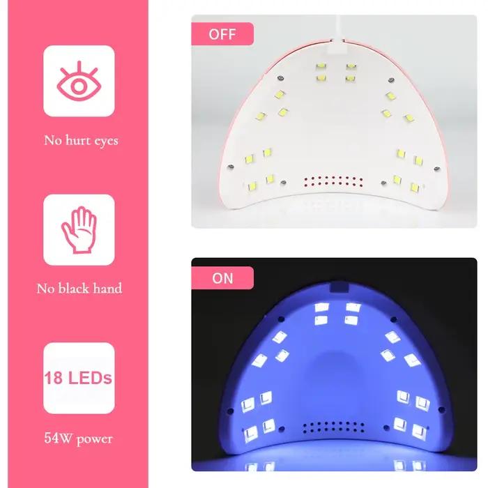 LINMANDA UV LED 54W slnečná lampa na sušenie nechtov profesionálna