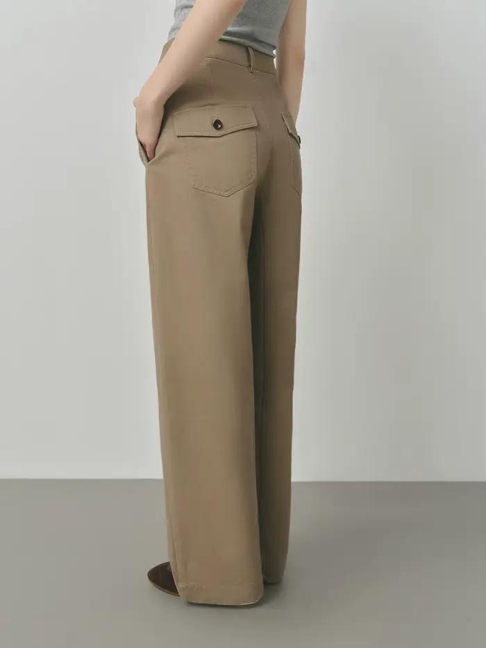 Pantalons khaki vintage pour femmes style décontracté et élégant automne hiver confortable et facile à entretenir