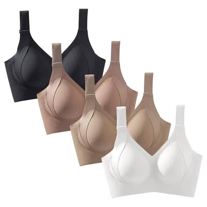 Soutien-gorge à sangle coordonnante pour femme, soutien-gorge à sangle initiée, simple et décontracté, sans trace, beau dos, coupe complète, taille réglable, sous-vêtements