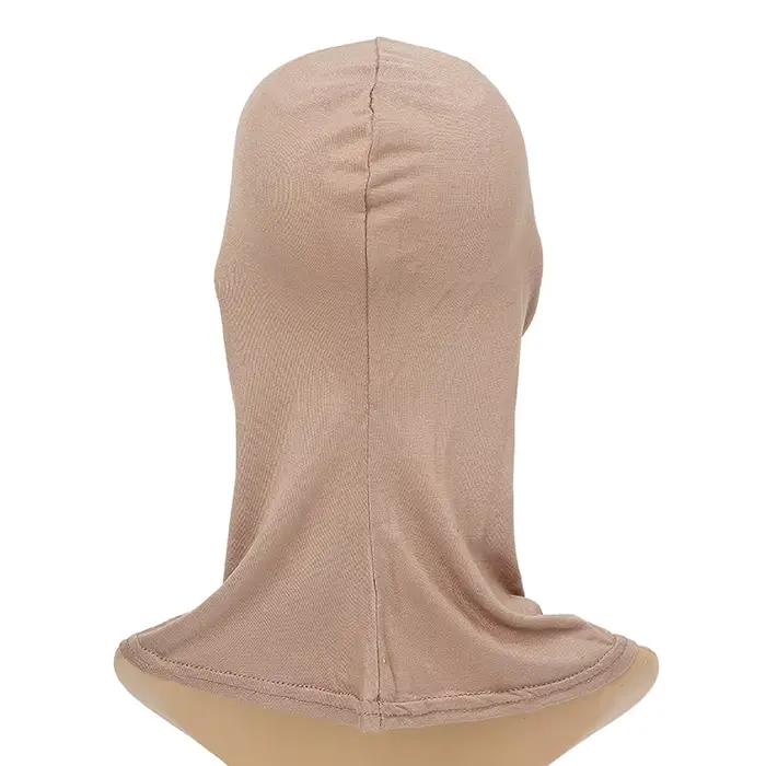 Vnútorná šatka s kapucňou Bonnet Hijab Turban Modal pružná plné zakrytie krku pre moslimské ženy Ninja