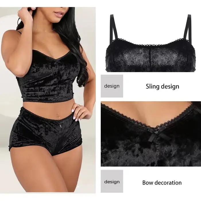 Sexi pyžamový set s ramienkami pre ženy