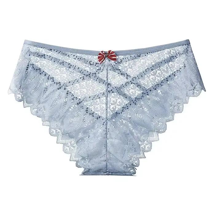 Ženská priesvitná čipkovaná nohavička, sexy spodná bielizeň, jemná a pohodlná