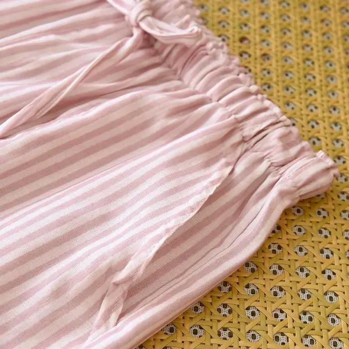 Pantalon de pyjama d'été 2026 coton pour femmes, bas de sommeil doux et respirant, confortable au quotidien, vêtements de maison décontractés, nouvelle collection 100%