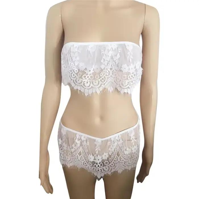 Dame Sexy Lingerie dentelle broderie soutien-gorge ensemble femmes Push Up ensemble de sous-vêtements soutien-gorge et culotte ensemble tasse pour femme Lingerie