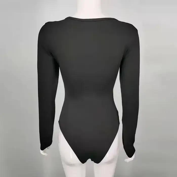 Prispôsobiteľný body s dlhým rukávom pre ženy
