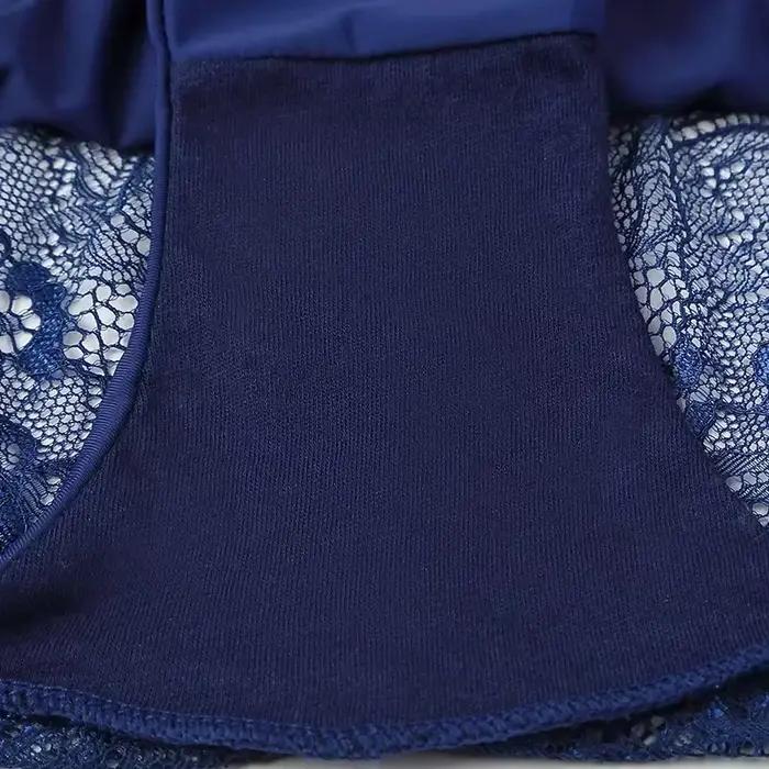 Culottes féminines en coton et élasthanne avec dentelle fleur pour femmes occasions spéciales ensemble de 10 pièces