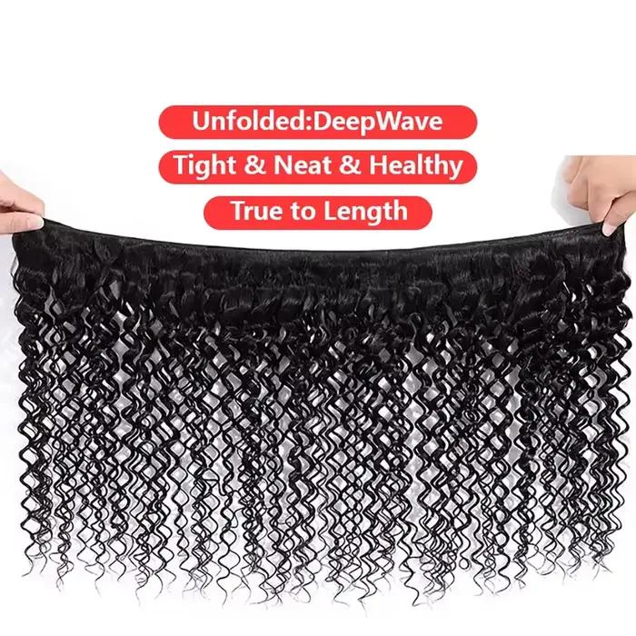 Prírodné brazílske Remy Deep Wave vlasy v balení